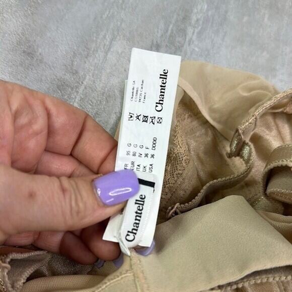 Chantelle Elegant Nude Lace Bra 36DDDD - Picture 7 of 7